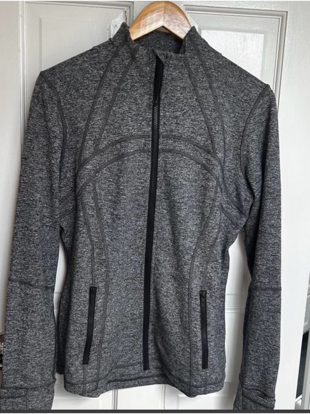 lululemon athletica Charcoal Grey Full-Zip Athletic Jacket